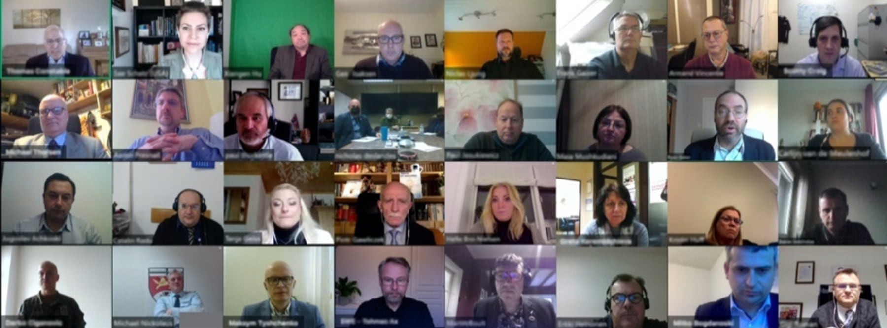 Screenshot of ADL Global Partnership members in an online meeting